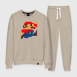 Костюм хлопковый женский Mario 8 bit, цвет: миндальный