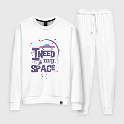 Костюм хлопковый женский I need my space, цвет: белый