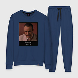 Костюм хлопковый женский Бонжорно Мискузи мем Евротур, цвет: тёмно-синий