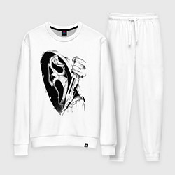 Костюм хлопковый женский Крик - Гоуст фейс, цвет: белый