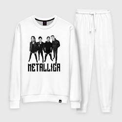 Костюм хлопковый женский Metallica - cool guys, цвет: белый