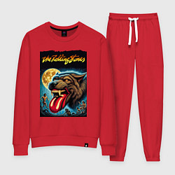 Костюм хлопковый женский The Rolling Stones - the beginning, цвет: красный