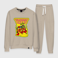 Костюм хлопковый женский Bucky ohare, цвет: миндальный