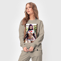 Костюм хлопковый женский Джесси Команда R, цвет: миндальный — фото 2