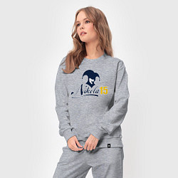 Костюм хлопковый женский Nikola 15, цвет: меланж — фото 2