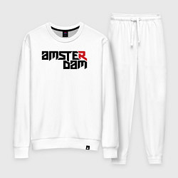Костюм хлопковый женский Amsterdam city, цвет: белый
