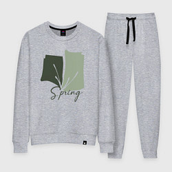 Костюм хлопковый женский Spring, цвет: меланж