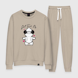 Костюм хлопковый женский Repo утка Apex Predator, цвет: миндальный