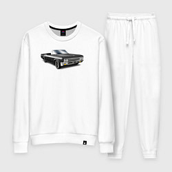 Костюм хлопковый женский Кабриолет, цвет: белый