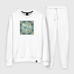 Костюм хлопковый женский Голубь мира, цвет: белый