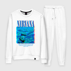 Костюм хлопковый женский Nirvana pop, цвет: белый