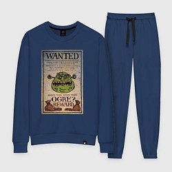 Костюм хлопковый женский Разыскивается огр, цвет: тёмно-синий