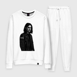 Костюм хлопковый женский Bones в образе рок звезды, цвет: белый