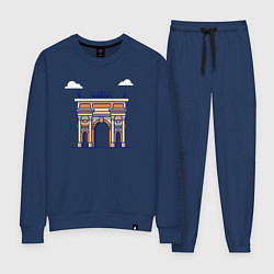 Костюм хлопковый женский Арка Мира, цвет: тёмно-синий