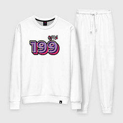 Костюм хлопковый женский Игрок номер 199, цвет: белый