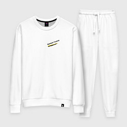 Костюм хлопковый женский Бури обратятся к славе России Ушаков орнамент с ор, цвет: белый