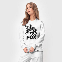Костюм хлопковый женский Лис хитрый, цвет: белый — фото 2