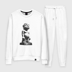 Костюм хлопковый женский Истукан, цвет: белый