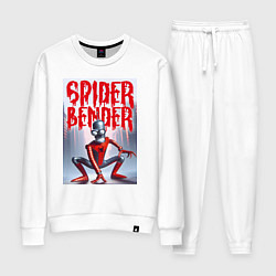 Костюм хлопковый женский Spider Bender - ai art collab, цвет: белый