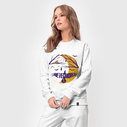 Костюм хлопковый женский Полёт в Невермор, цвет: белый — фото 2