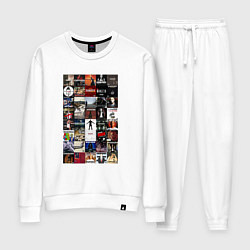 Костюм хлопковый женский Eminem - обложки, цвет: белый