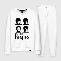 Костюм хлопковый женский Beatles исполнители, цвет: белый