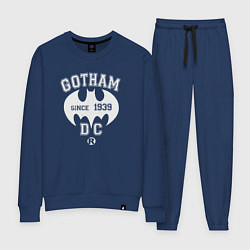 Костюм хлопковый женский Gotham 1939, цвет: тёмно-синий