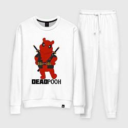 Костюм хлопковый женский Deadpooh, цвет: белый
