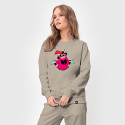 Костюм хлопковый женский Wu-Tang ghost, цвет: миндальный — фото 2
