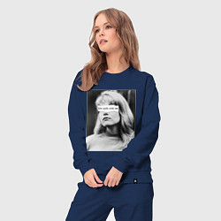 Костюм хлопковый женский FWWM, цвет: тёмно-синий — фото 2