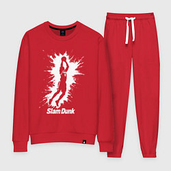 Костюм хлопковый женский Динамика слэм-данк, цвет: красный