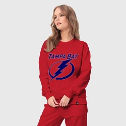 Костюм хлопковый женский HC Tampa Bay, цвет: красный — фото 2