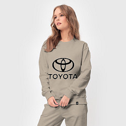 Костюм хлопковый женский Toyota Logo, цвет: миндальный — фото 2