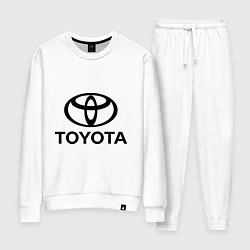 Костюм хлопковый женский Toyota Logo, цвет: белый