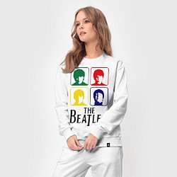 Костюм хлопковый женский The Beatles: Colors, цвет: белый — фото 2