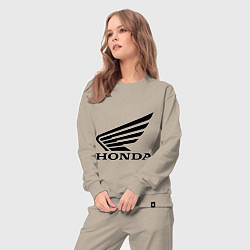 Костюм хлопковый женский Honda Motor, цвет: миндальный — фото 2