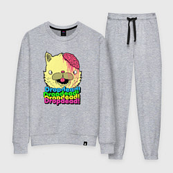 Костюм хлопковый женский Dropdead Kitty, цвет: меланж