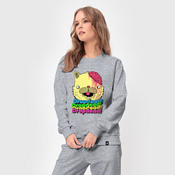 Костюм хлопковый женский Dropdead Kitty, цвет: меланж — фото 2