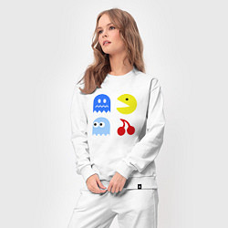 Костюм хлопковый женский Pac-Man Pack, цвет: белый — фото 2