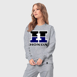 Костюм хлопковый женский Honda, цвет: меланж — фото 2