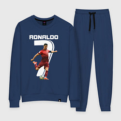 Костюм хлопковый женский Ronaldo 07, цвет: тёмно-синий