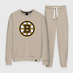 Костюм хлопковый женский Boston Bruins, цвет: миндальный