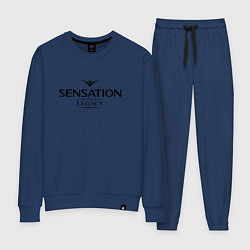Костюм хлопковый женский Sensation: The Legacy, цвет: тёмно-синий