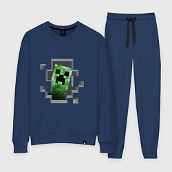 Костюм хлопковый женский Creeper Inside, цвет: тёмно-синий