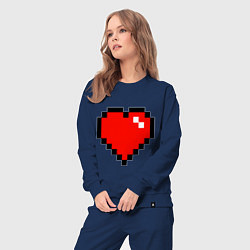 Костюм хлопковый женский Minecraft Lover, цвет: тёмно-синий — фото 2