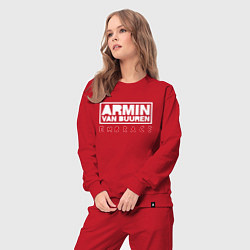 Костюм хлопковый женский Armin van Buuren: Embrace, цвет: красный — фото 2