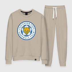 Костюм хлопковый женский Leicester City FC, цвет: миндальный