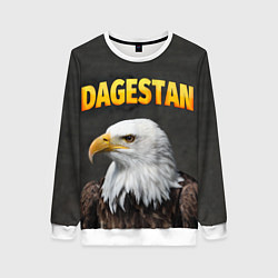 Свитшот женский Dagestan Eagle, цвет: 3D-белый