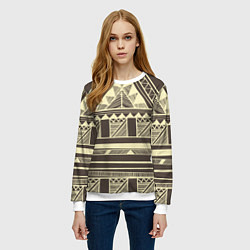 Свитшот женский Камерун, цвет: 3D-белый — фото 2