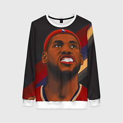 Свитшот женский LeBron Smile, цвет: 3D-белый